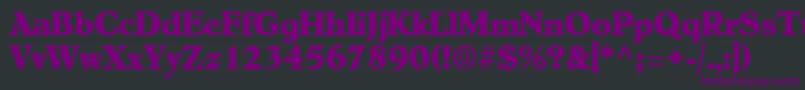 OldcenturyRegular Font – Purple Fonts on Black Background