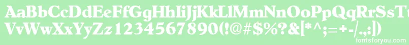 OldcenturyRegular Font – White Fonts on Green Background