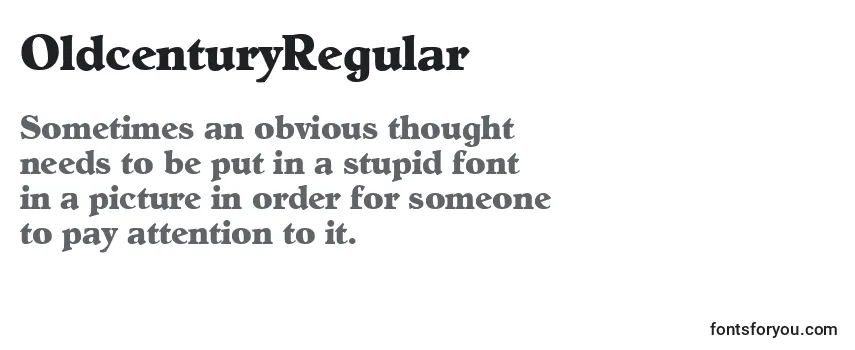 OldcenturyRegular Font