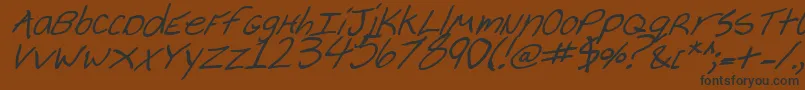 Cheyennebi Font – Black Fonts on Brown Background