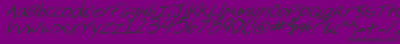 Cheyennebi Font – Black Fonts on Purple Background