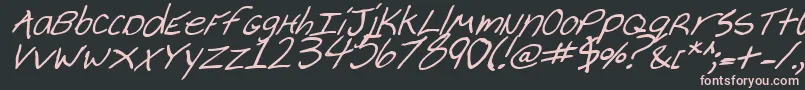 Cheyennebi Font – Pink Fonts on Black Background