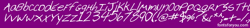 Cheyennebi Font – White Fonts on Purple Background
