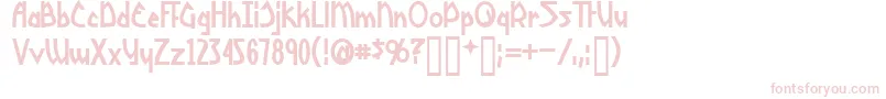 YoshitoshiBold Font – Pink Fonts on White Background