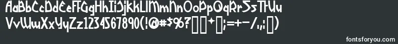 YoshitoshiBold Font – White Fonts on Black Background