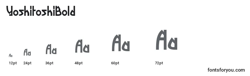 Tamanhos de fonte YoshitoshiBold
