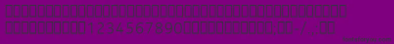 NokiaPureTextLightT-Schriftart – Schwarze Schriften auf violettem Hintergrund