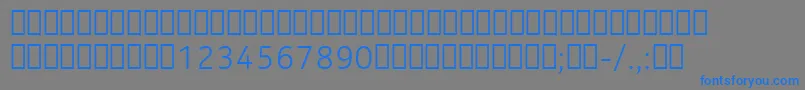 fuente NokiaPureTextLightT – Fuentes Azules Sobre Fondo Gris