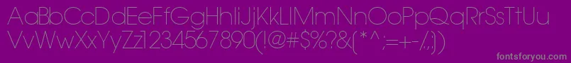 Trendexlightssk Font – Gray Fonts on Purple Background