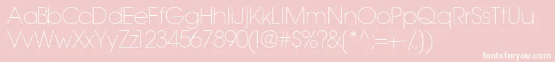 Trendexlightssk Font – White Fonts on Pink Background