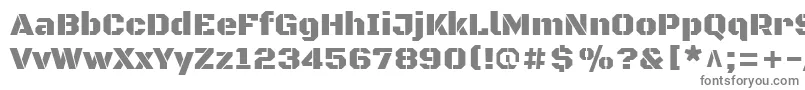BlackopsoneRegular Font – Gray Fonts on White Background