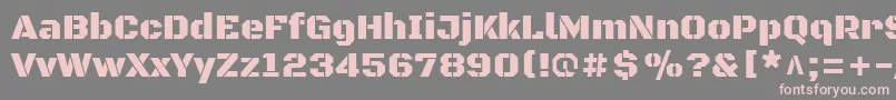 BlackopsoneRegular Font – Pink Fonts on Gray Background