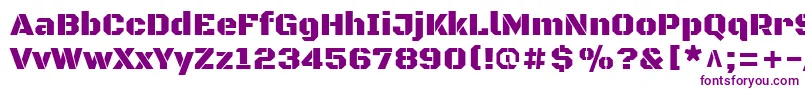 BlackopsoneRegular Font – Purple Fonts on White Background