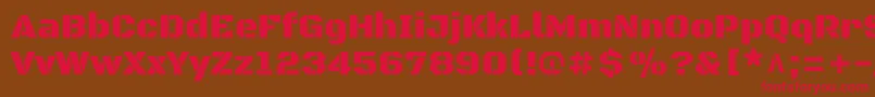 Шрифт BlackopsoneRegular – красные шрифты на коричневом фоне