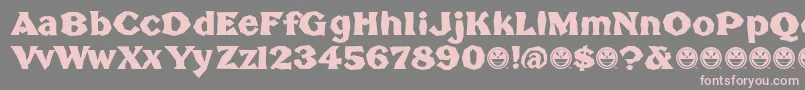 BrokenPoster Font – Pink Fonts on Gray Background