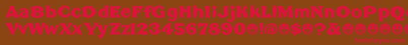 BrokenPoster Font – Red Fonts on Brown Background