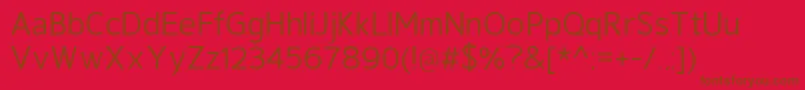 GeldersansMedium Font – Brown Fonts on Red Background
