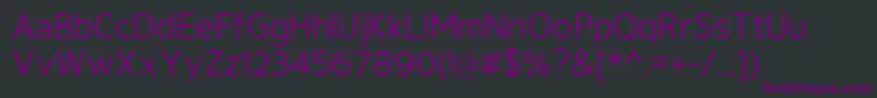 fuente GeldersansMedium – Fuentes Moradas Sobre Fondo Negro