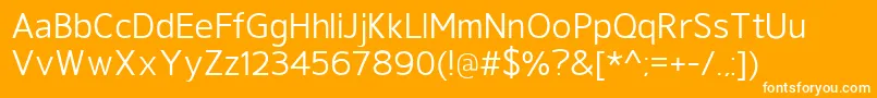 GeldersansMedium Font – White Fonts on Orange Background