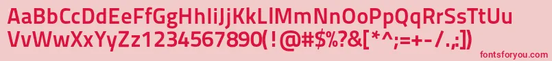 Titilliummaps29l800wt Font – Red Fonts on Pink Background