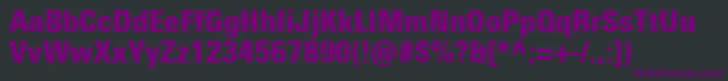 UniversNextProBlackCondensed Font – Purple Fonts on Black Background