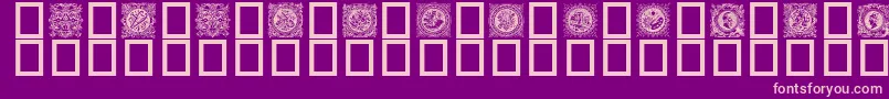 1998b Font – Pink Fonts on Purple Background