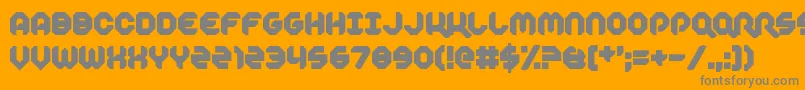 PlackTheHanet Font – Gray Fonts on Orange Background