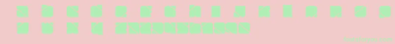 ZuberTechFreePromoCopia Font – Green Fonts on Pink Background