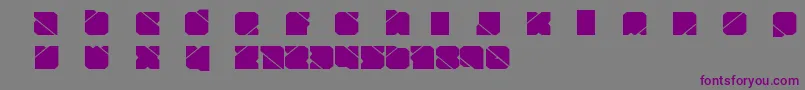 ZuberTechFreePromoCopia Font – Purple Fonts on Gray Background
