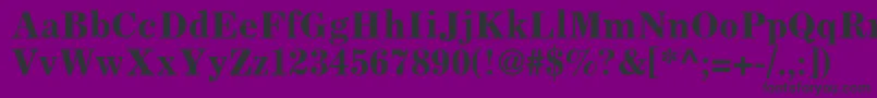 LockupSsiBold Font – Black Fonts on Purple Background