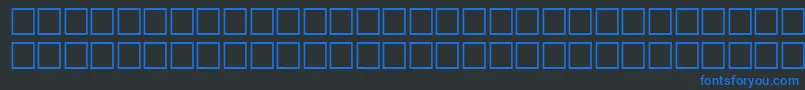 Police BalletRegular – polices bleues sur fond noir