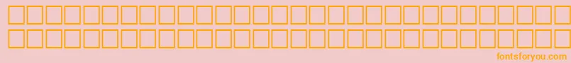 BalletRegular-Schriftart – Orangefarbene Schriften auf rosa Hintergrund