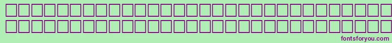 BalletRegular-Schriftart – Violette Schriften auf grünem Hintergrund