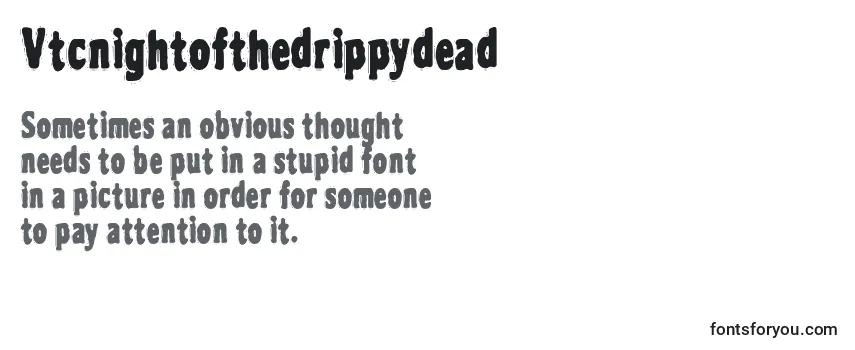 Review of the Vtcnightofthedrippydead Font