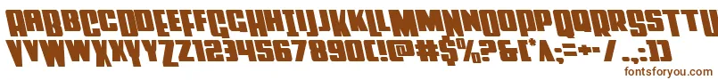 Powerlordleft Font – Brown Fonts on White Background