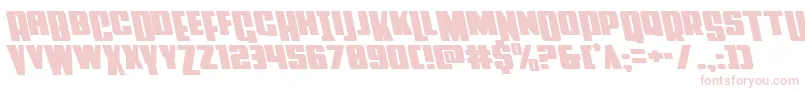 Powerlordleft Font – Pink Fonts on White Background