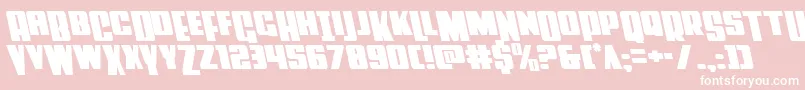 Powerlordleft Font – White Fonts on Pink Background