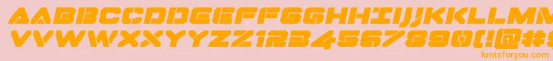 Dominojackexpandital Font – Orange Fonts on Pink Background