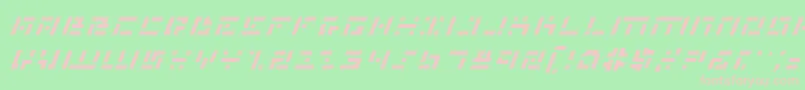 MissileManItalic Font – Pink Fonts on Green Background