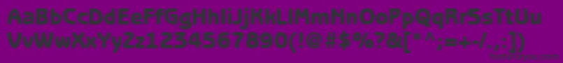 ItcBenguiatGothicLtHeavy-Schriftart – Schwarze Schriften auf violettem Hintergrund