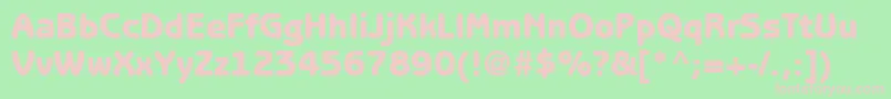 ItcBenguiatGothicLtHeavy Font – Pink Fonts on Green Background