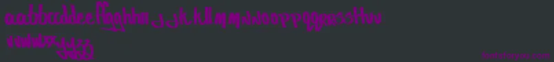 Viandefumee Font – Purple Fonts on Black Background