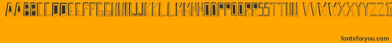WrongPerspective Font – Black Fonts on Orange Background
