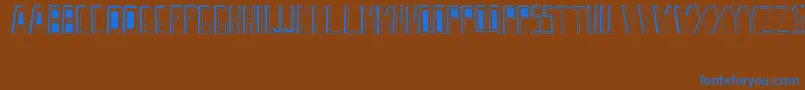 WrongPerspective Font – Blue Fonts on Brown Background