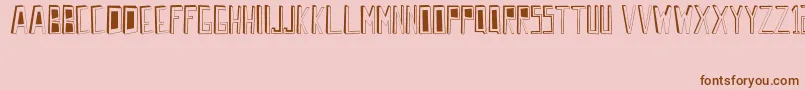 WrongPerspective Font – Brown Fonts on Pink Background