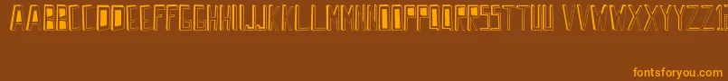 WrongPerspective Font – Orange Fonts on Brown Background