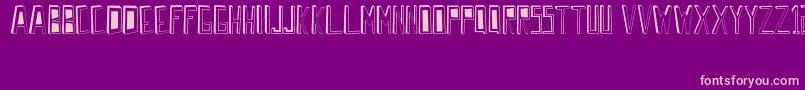 WrongPerspective Font – Pink Fonts on Purple Background