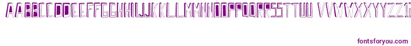 Шрифт WrongPerspective – фиолетовые шрифты на белом фоне