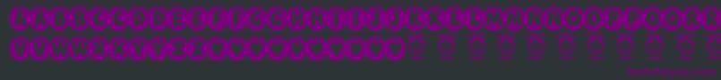 RyTha Font – Purple Fonts on Black Background