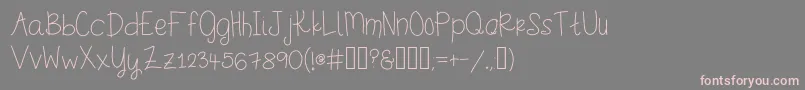 Шрифт Stinkerpotomus – розовые шрифты на сером фоне